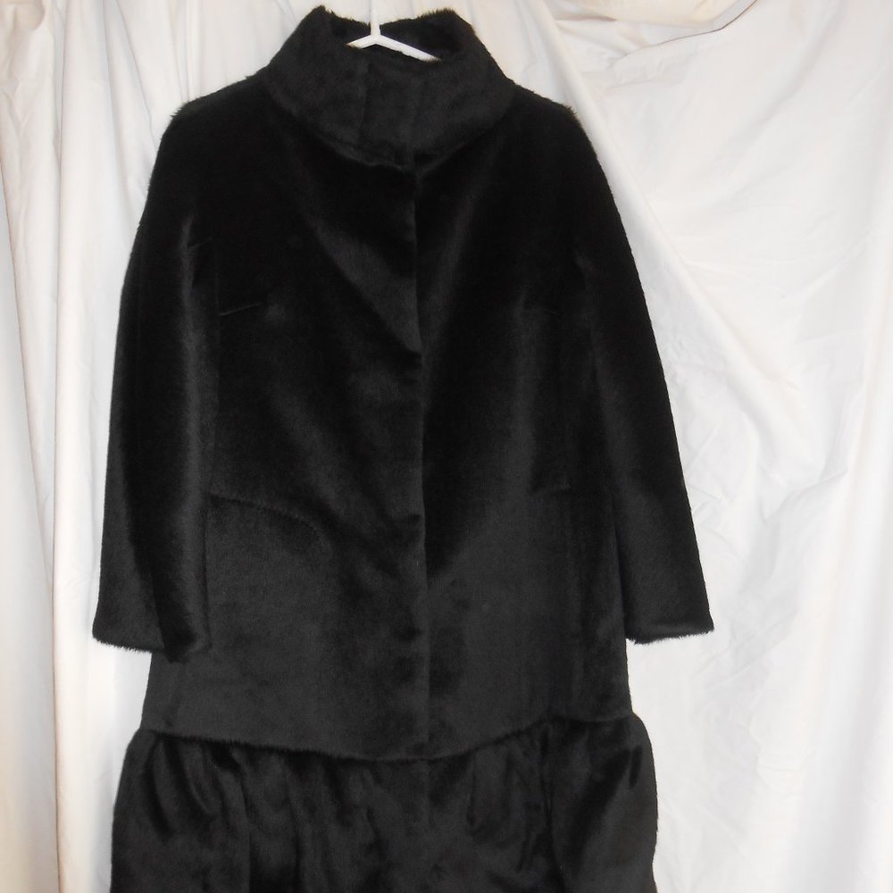 Max Mara Atelier  Black Alpaca Coat